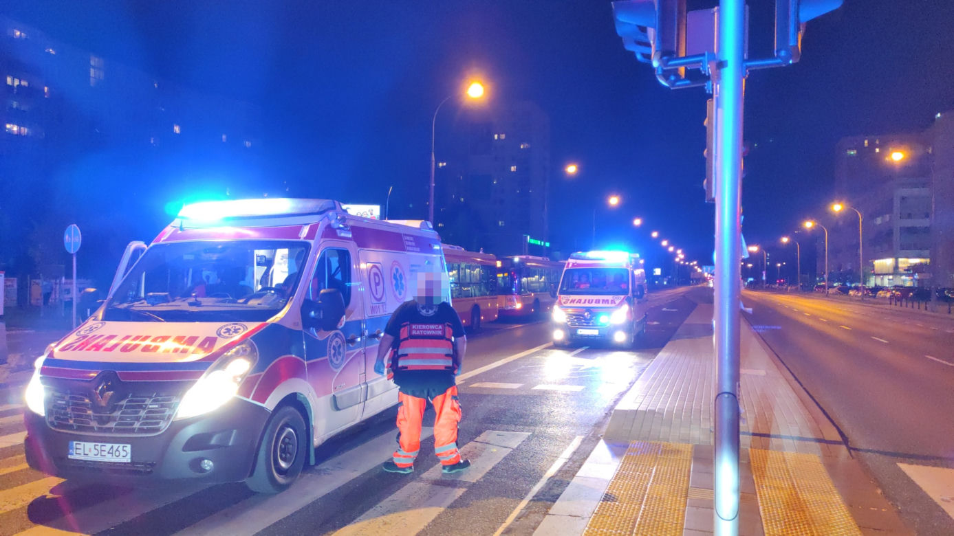 Potworny wypadek na warszawskim Gocławiu