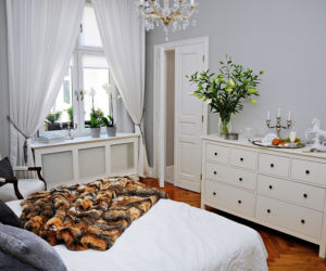 Stylowy projekt sypialni