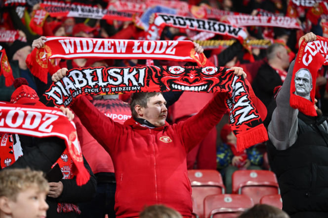 Widzew Łódź - Lech Poznań: Zdjęcia kibiców i zawodników z meczu 24. kolejki PKO BP Ekstraklasy