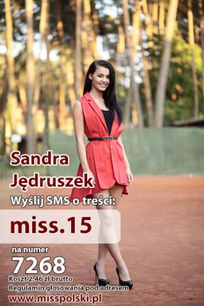 Wybory miss polski 2014 Sandra Jędruszek