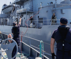 ORP Mewa w Londynie. Debiut niszczyciela min typu Kormoran II w stałym zespole NATO