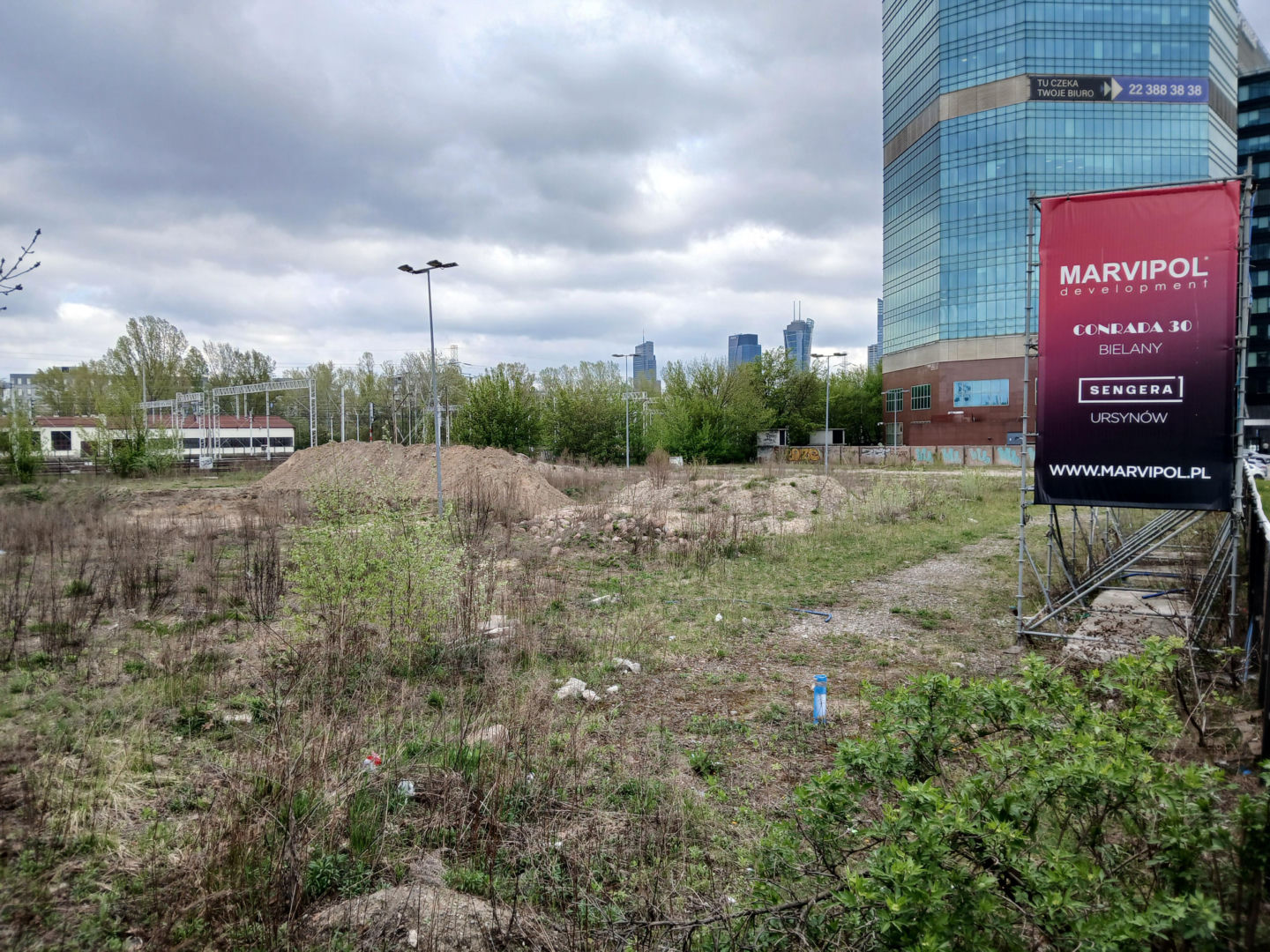 Przyszła lokalizacja inwestycji mieszkaniowej Aleje 138 w Warszawie