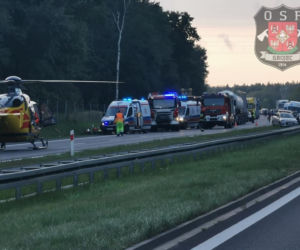 Chrzanów: Wypadek na A4! W akcji LPR, cztery osoby ranne