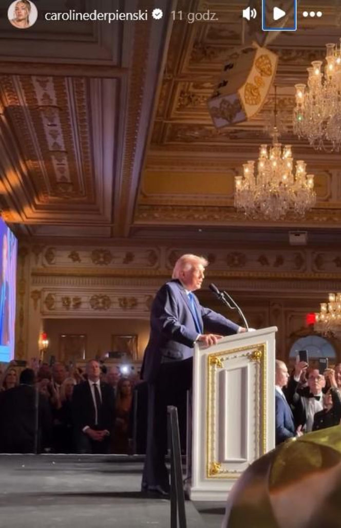 Caroline Derpieński i spotkanie z Trumpem