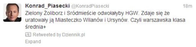Piasecki Tweet