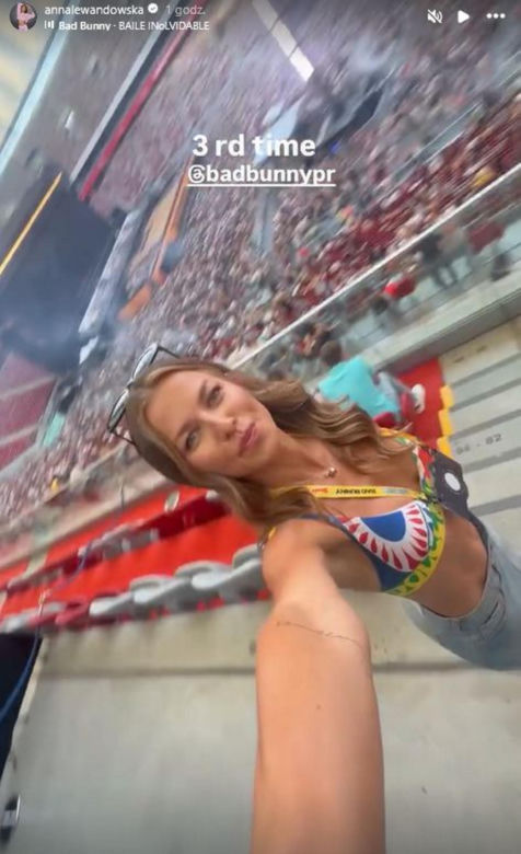 Anna Lewandowska na koncercie