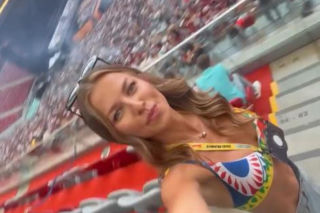 Anna Lewandowska na koncercie
