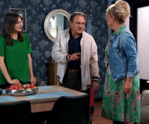 Barwy szczęścia odc. 2151. Jerzy (Bronisław Wrocławski), Małgorzata (Adrianna Biedrzyńska), Natalia (Maria Dejmek)
