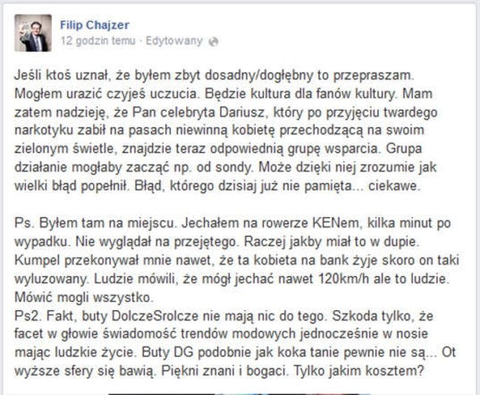 Chajzer Facebook