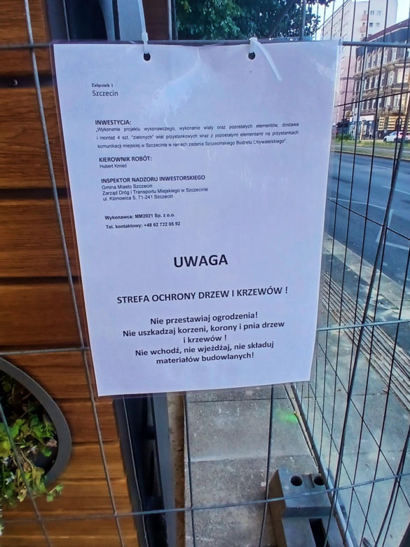 "Zielone przystanki" na al. Wyzwolenie