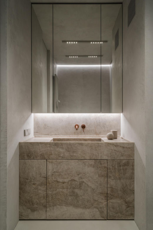 Minimalistyczne mieszkanie architektki