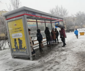 Śnieg zaskoczył Warszawę