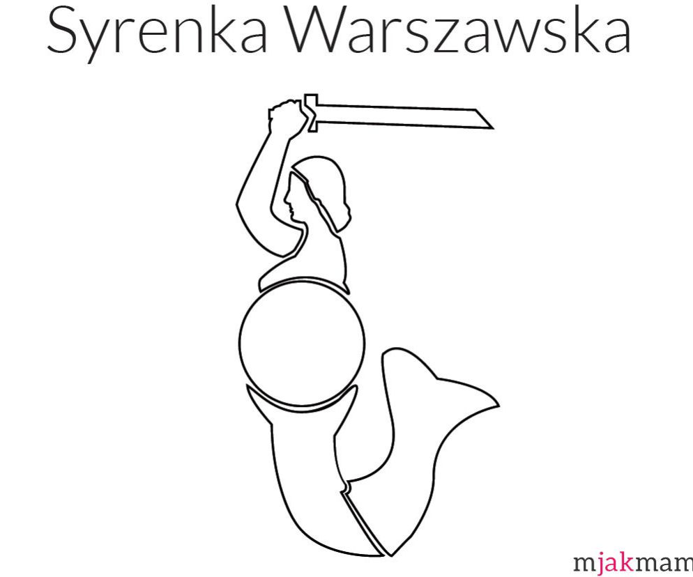 syrenka warszawska - kolorowanka