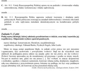 MATURA 2012, WOS poziom PODSTAWOWY - ARKUSZE, PYTANIA, ZADANIA, ODPOWIEDZI