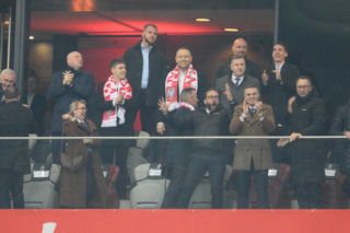 Karol Nawrocki i Przemysław Czarnek na mecze Polska - Albania