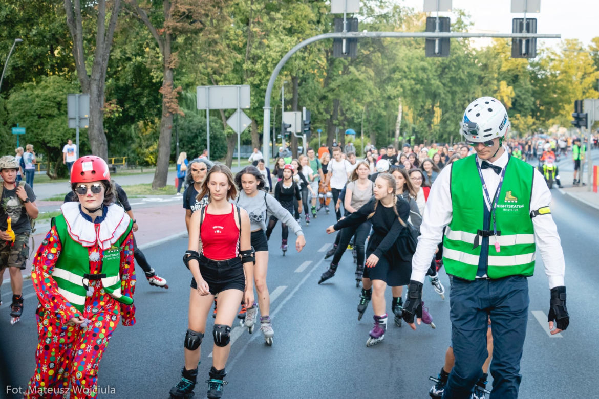 4. Nightskating Białystok. Przejazd filmowy