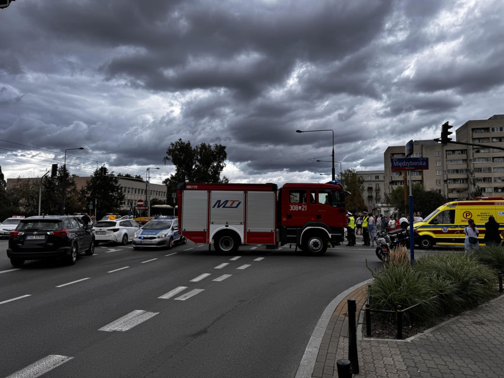 Wypadek w Warszawie