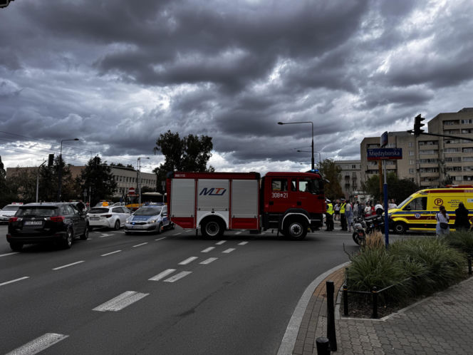 Wypadek w Warszawie