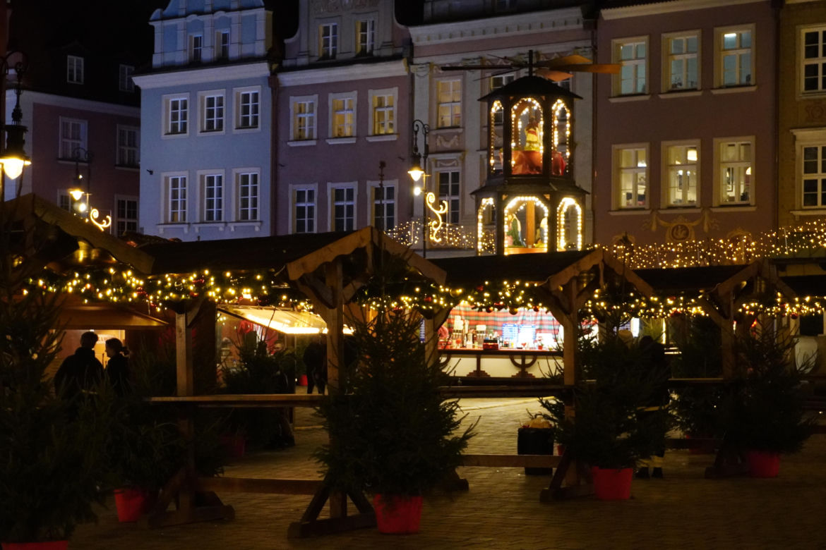 Poznań na wieczór przed Wigilią