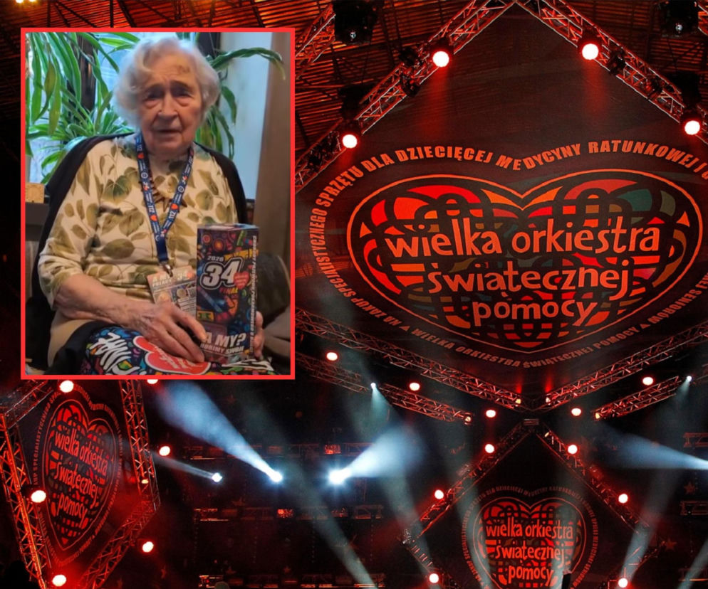 Najstarsza wolontariuszka WOŚP w Krakowie. 100-letnia Henryka imponuje życiorysem i zebraną kwotą