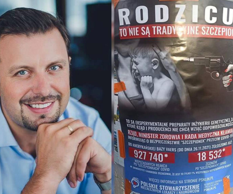  Obrzydliwe plakaty z dzieckiem i bronią przy skroni. Prezydent antyszczepionkowiec odpiera zarzuty