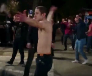 Szalona impreza na środku ulicy! Striptiz i breakdance na Radziszewskiego