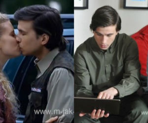 M jak miłość. Ula (Iga Krefft) Natalka (Marcjanna Lelek), Franek Zarzycki (Piotr Nerlewski)