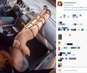 Grycan chwali się nogami na Instagramie!
