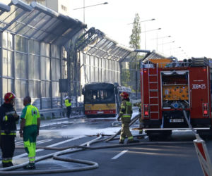 Pożar autobusu miejskiego Al. Stanów Zjednoczonych