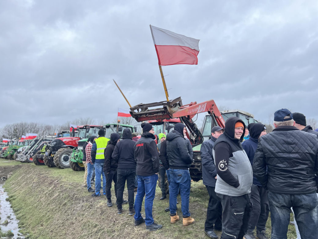 Protest rolników na Pomorzu. Kosakowo