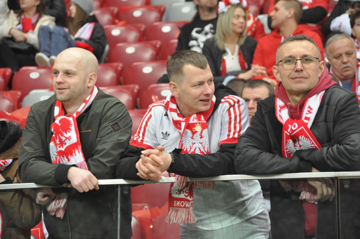 Polska - Litwa na PGE Narodowym. Zdjęcia kibiców
