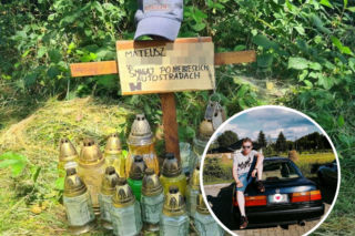 Kolejna śmierć nastolatka. Wzruszający gest w miejscu tragedii: „Śmigaj po niebieskich autostradach” [WIDEO, GALERIA]