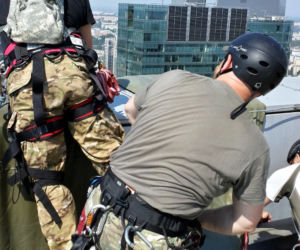 Szkolenie wysokościowe policji