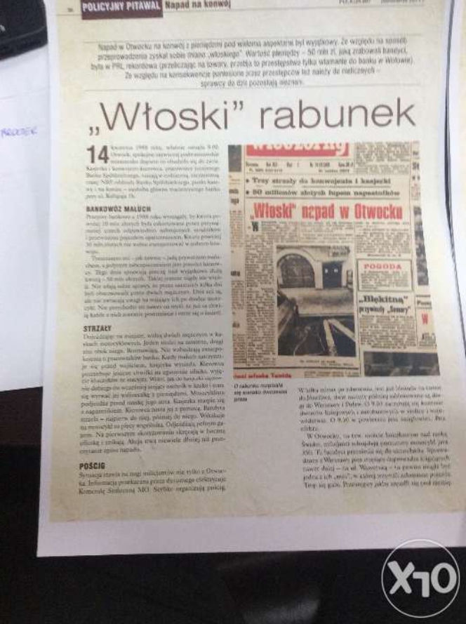 Jawa CZ350 ze słynnego napadu na bank na sprzedaż