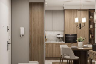 Kaszmirowe mieszkanie w gdańsku - projekt Renata Michałowicz