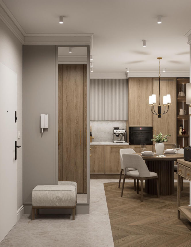 Kaszmirowe mieszkanie w gdańsku - projekt Renata Michałowicz