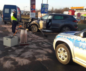 Wypadek na DK 5 w Grucznie! Dwie osoby zostały ranne! [ZDJĘCIA]
