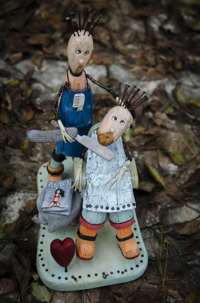 Okorek - drewniane dekoracje