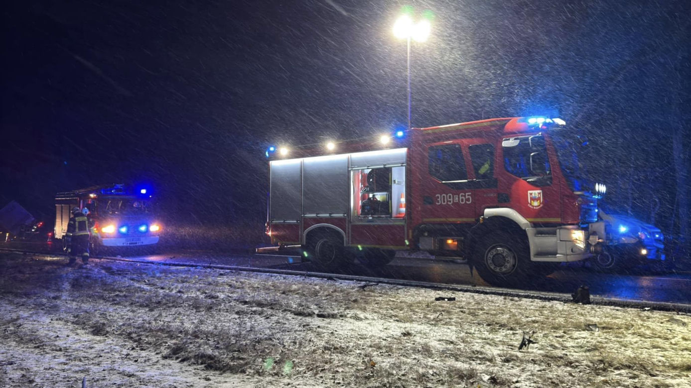 Śmiertelny wypadek na drodze krajowej nr 10 w Przyłubiu (woj. kujawsko-pomorskie)