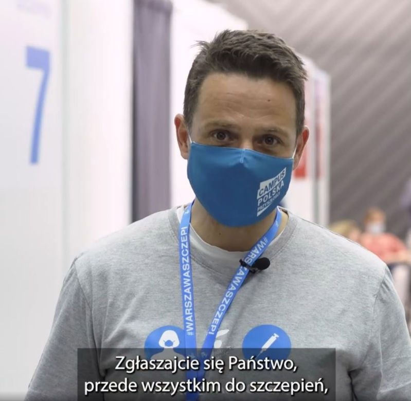 Rafał Trzaskowski: Pomóżcie mi szczepić