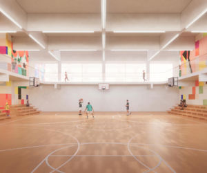 Wizualizacja boiska na osiedlu Hudson Mosaic