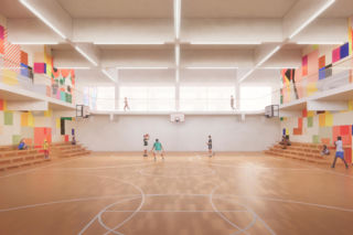 Wizualizacja boiska na osiedlu Hudson Mosaic