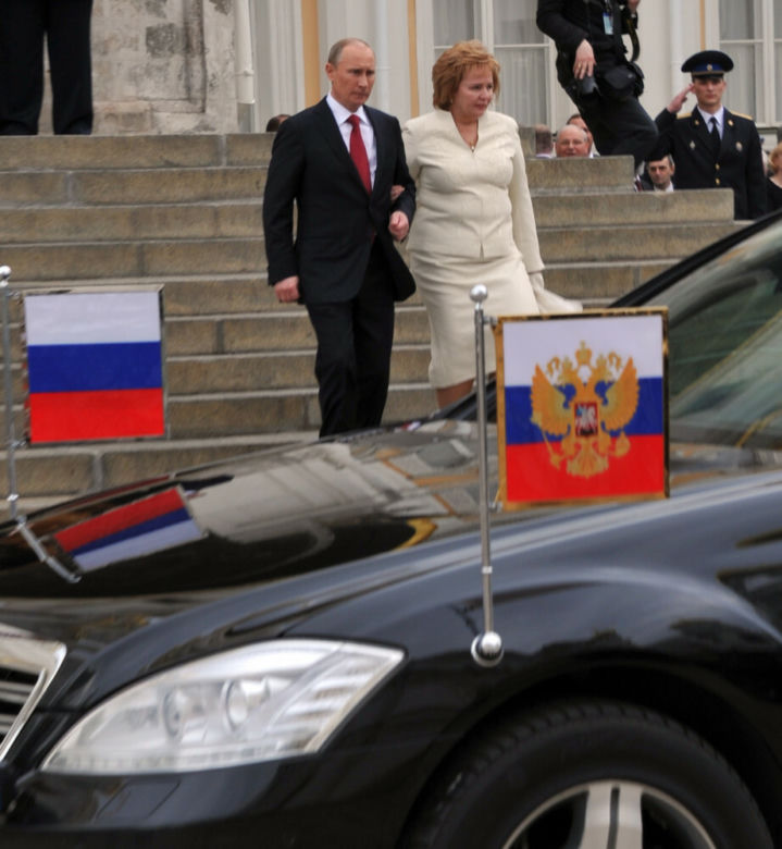 Władimir Putin z żoną Ludmiłą Putiną