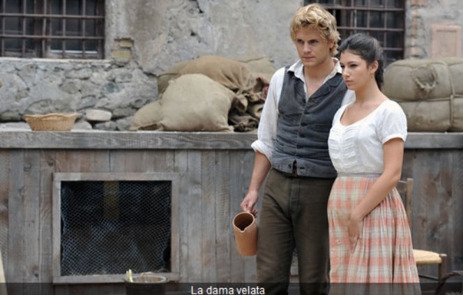 Dama w czarnym welonie. Anita (Ursula Corber), Matteo (Jaime Olias)