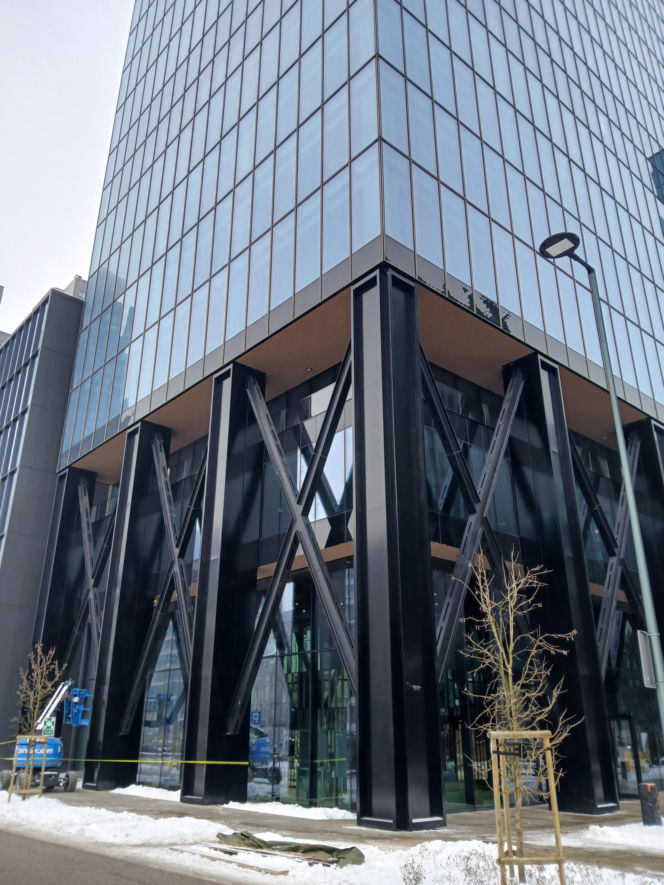 Studio A w Warszawie pod koniec budowy