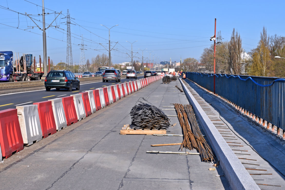 Przebudowa Estakady Pomorskiej - kwiecień 2021