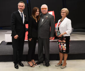 Lech Wałęsa z żoną Danutą