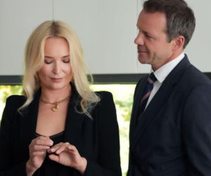 Barwy szczęścia odc. 3267. Karolina (Marta Dąbrowska), Bruno (Lesław Żurek)