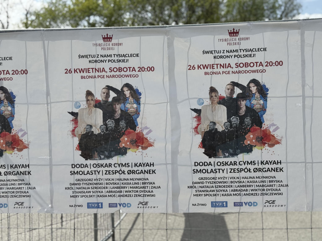 Przygotowania do Pikniku Tysiąclecia w Warszawie 