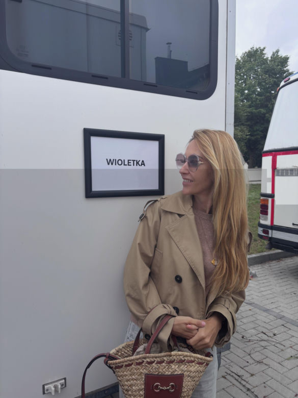 Ranczo 11 sezon. Wioletka (Magdalena Waligórska) na planie w Jeruzalu